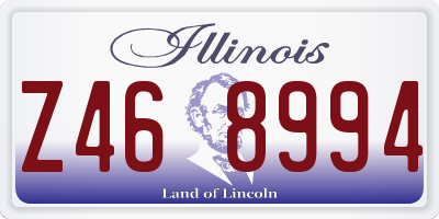 IL license plate Z468994