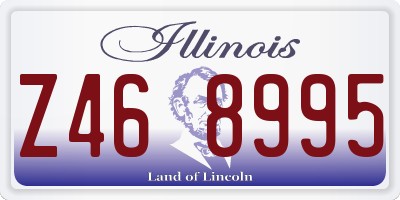 IL license plate Z468995
