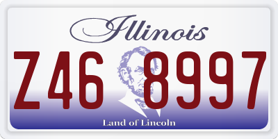 IL license plate Z468997