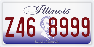 IL license plate Z468999