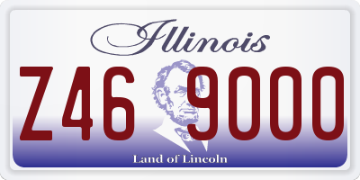 IL license plate Z469000