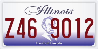 IL license plate Z469012