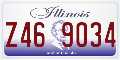 IL license plate Z469034