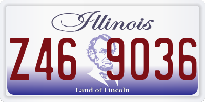 IL license plate Z469036