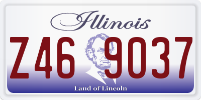 IL license plate Z469037