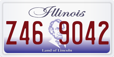 IL license plate Z469042