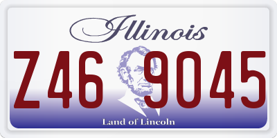 IL license plate Z469045