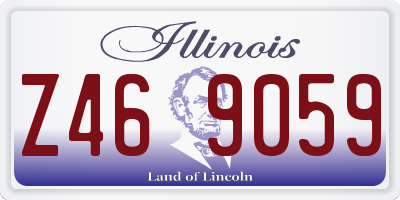 IL license plate Z469059