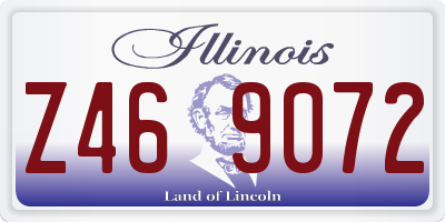 IL license plate Z469072