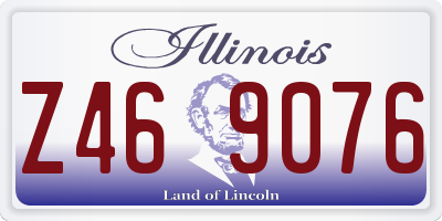 IL license plate Z469076