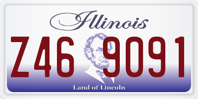IL license plate Z469091