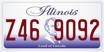 IL license plate Z469092