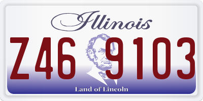IL license plate Z469103