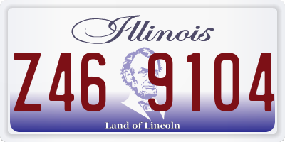IL license plate Z469104