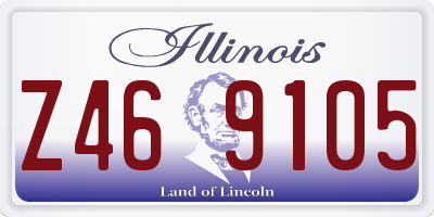 IL license plate Z469105