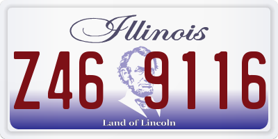 IL license plate Z469116
