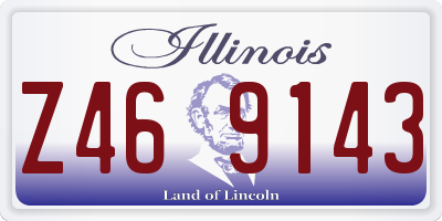 IL license plate Z469143