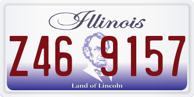 IL license plate Z469157