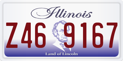 IL license plate Z469167