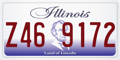IL license plate Z469172