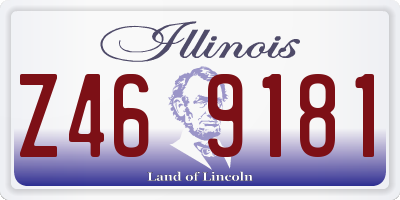IL license plate Z469181