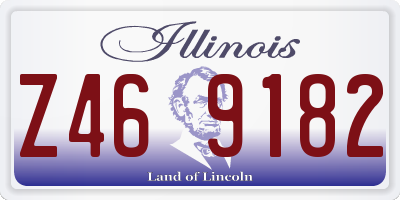 IL license plate Z469182