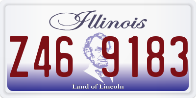 IL license plate Z469183