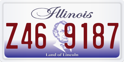 IL license plate Z469187