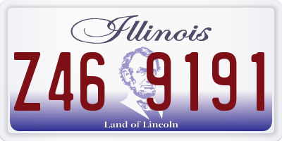 IL license plate Z469191