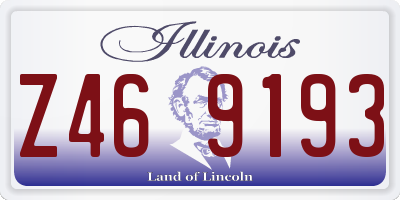 IL license plate Z469193
