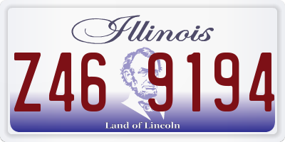 IL license plate Z469194