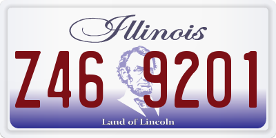 IL license plate Z469201