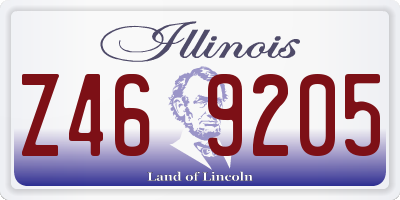 IL license plate Z469205