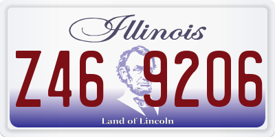 IL license plate Z469206