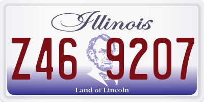 IL license plate Z469207
