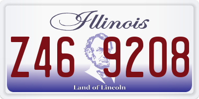 IL license plate Z469208