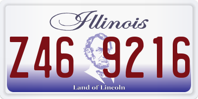 IL license plate Z469216