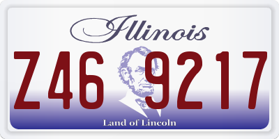 IL license plate Z469217