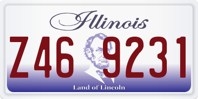 IL license plate Z469231