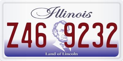 IL license plate Z469232