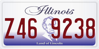 IL license plate Z469238