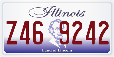 IL license plate Z469242