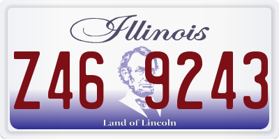IL license plate Z469243