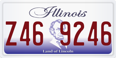 IL license plate Z469246