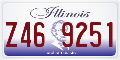 IL license plate Z469251