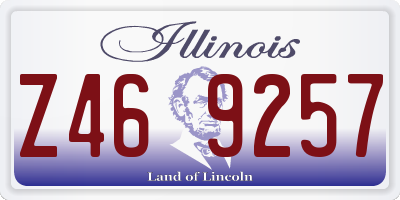 IL license plate Z469257