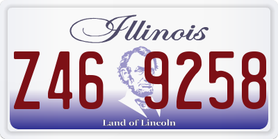IL license plate Z469258