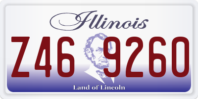 IL license plate Z469260