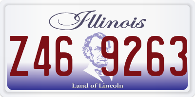 IL license plate Z469263