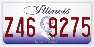IL license plate Z469275